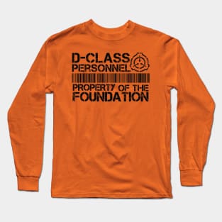 D-Class Personnel Test Subject Long Sleeve T-Shirt